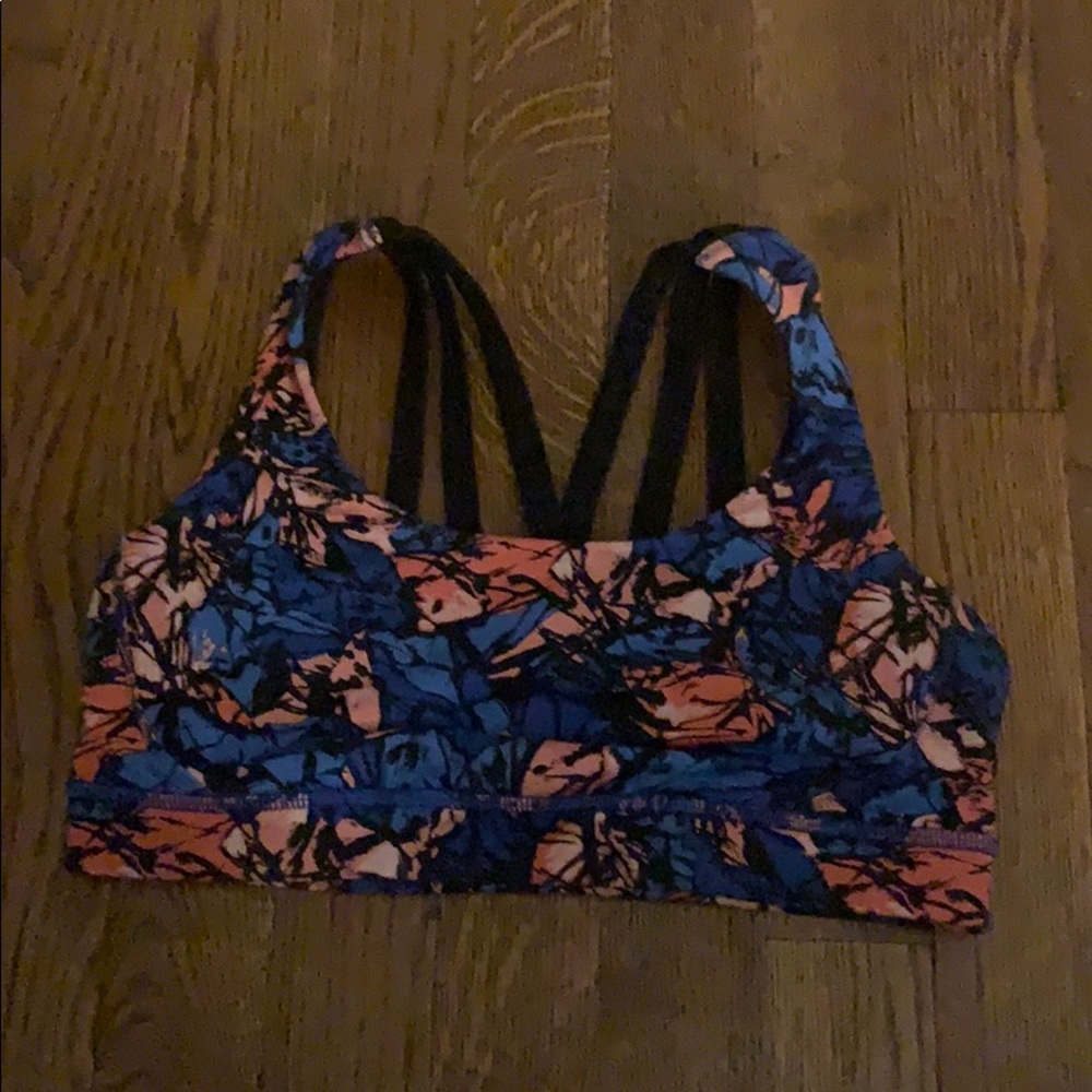 multicolor lulu lemon sports bra